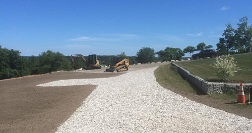 Photo of excavators at work